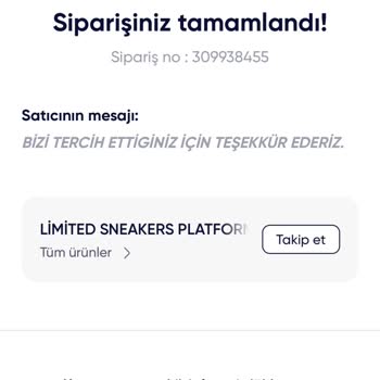 Limited Sneakers Hem Ürünümün Gönderilmemesi Hem De Bilgi ve Muhatap Eksikliği