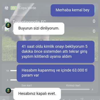 Betosfer Hesabım Kilitlendi Ve 63.008,54 TL Bakiyeme Erişemiyorum