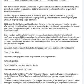 İş Bankası’nda Yetkisiz İşlemler Ve Bankanın Yetersiz Müdahalesi