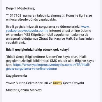 Kuzey Marmara Otoyolu 1. Sınıf Aracımı 4. Sınıf Olarak Okumuş