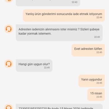 Yanlış Ürün Gönderimi Ve Tekrarlanan İade Reddi Nedeniyle Mağduriyet