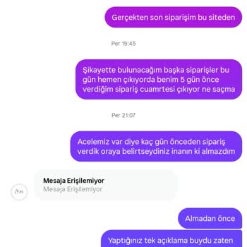 Sipariş Gönderilmedi Ve Yanıtsız İletişim Nedeniyle Mağduriyet