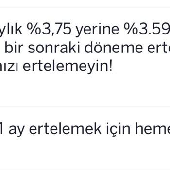 Vaat Edilen 3,59% Faiz Oranının Uygulanmaması Ve Cevapsız Müşteri Hizmetleri