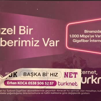 İzinsiz TurkNet Gigafiber Stickeri Binamda Yanıltıcı Olarak Bırakıldı