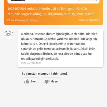 Kırık Ürün Teslimatı, Yanlış Değişim Ve Çözüm Talebi