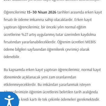 İstanbul Medipol Üniversitesi Erken Ödeme İndirimi Kaldırdı ve Yılda İki Kez Zam Yaptı