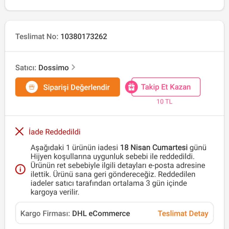 Trendyol'da Cayma Hakkım Engellendi Ve Müşteri Hizmetleri Yanıltıcı Davranışları