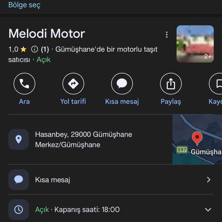 Melodi Motor Gümüşhane Parayı İade Etmedi