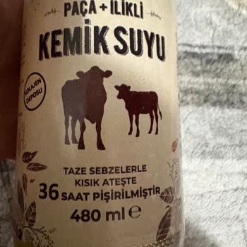 Fide İlikli Paça Kemik Suyu Tadında Su Gibi, Aromasız