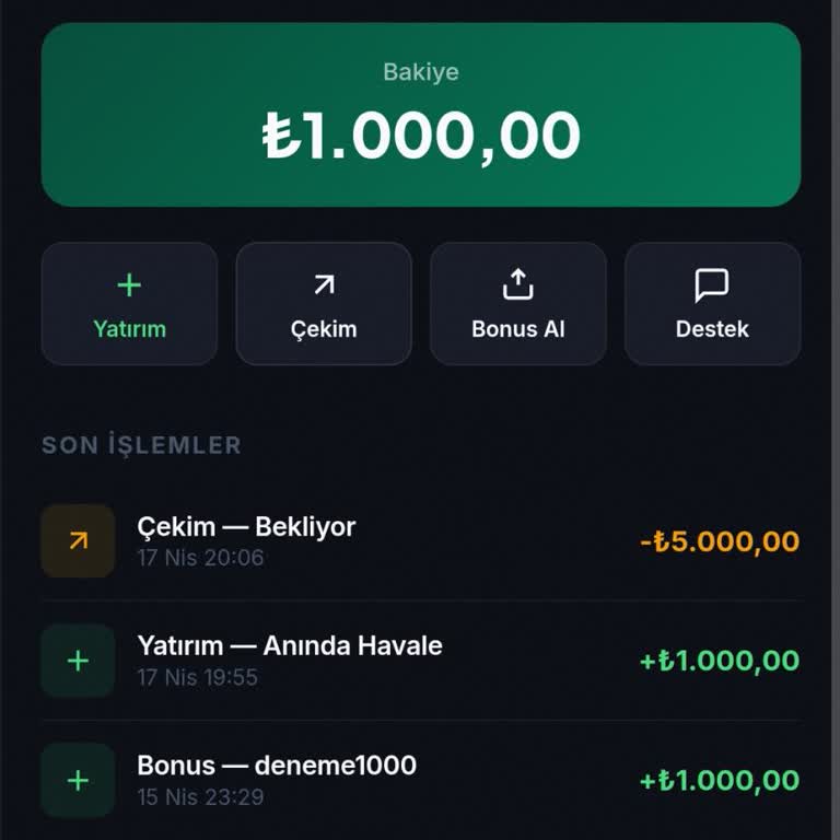 5.000 TL Çekimim Onaylanmadı Ve Hesabım Engellendi
