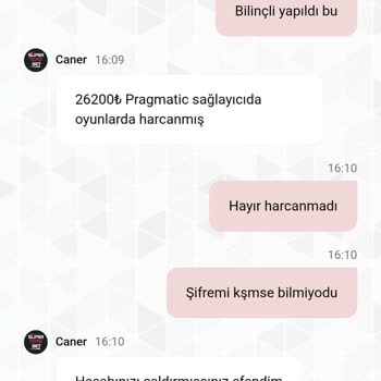 İzinsiz 26.300 TL Silinmesi Ve Hesabın Pasif Hale Getirilmesi