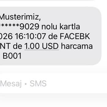 İzinsiz Facebook Ödeme İşlemi Ve Kart Güvenliği Talebi