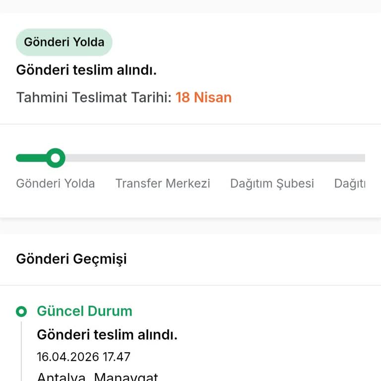 Bezciler Satıcısının Geç Kargoya Vermesi Ve Aras Kargo Teslimat Gecikmesi