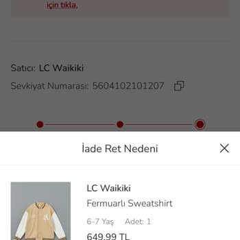 Yanlış Beden Gönderildi, İade Talebi Reddedildi