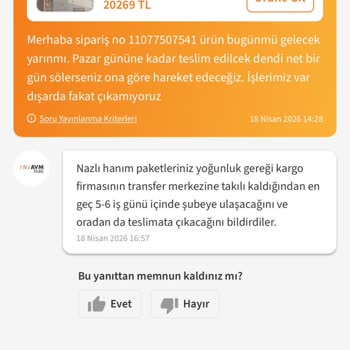 Teslimatı Geciken Ve Yanıtsız Mutfak Dolabı Siparişi