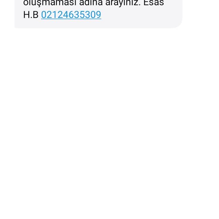 Yanıltıcı Adli SMS Bildirimi Şikayeti