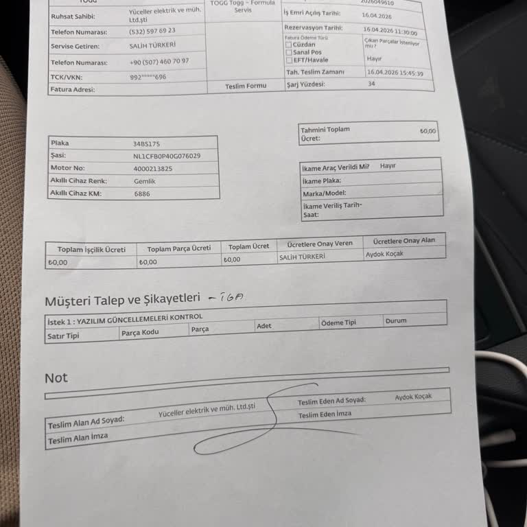 A/C Şarjı Sorunu Nedeniyle Zorunlu Hızlı Şarj Ve Maddi Mağduriyet