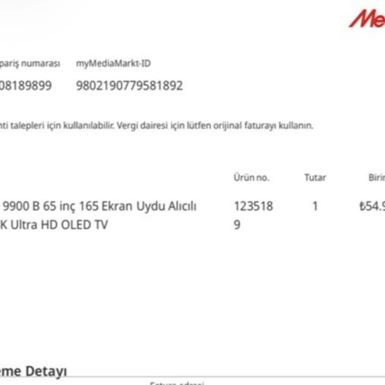 Media Markt Stok Yok İddiasıyla Sipariş İptali ve Geri Ödeme Gecikmesi