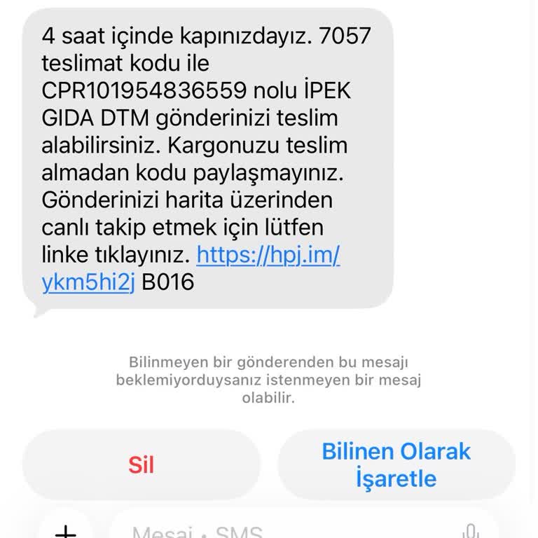 Hepsijet Kuryesinin Teslim Kodu Verilmesine Rağmen Paket Kaybolması