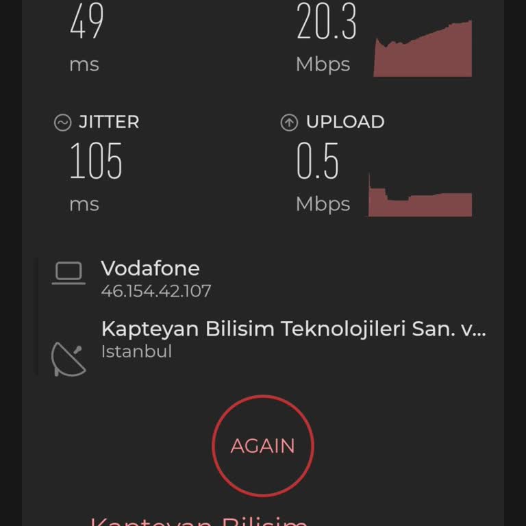 Beşiktaş'ta Vodafone İnternet Hızı Beklenenden Düşük