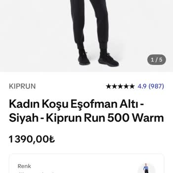 Kıprun Run 500 Warm Eşofman Altı Üç Günlük Kullanımda Kumaş Deformasyonu Ve İade Reddi