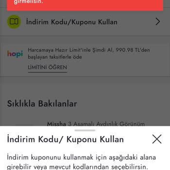 Pluxee Kodu Boyner Online Alışverişte Çalışmıyor