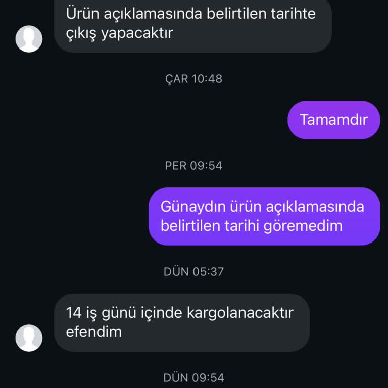 Mes Prive’dan Siparişimin Gönderilmemesi Ve Ücret İadesi Talebim
