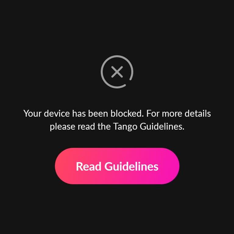 Tango Account Suspended After Withdrawal