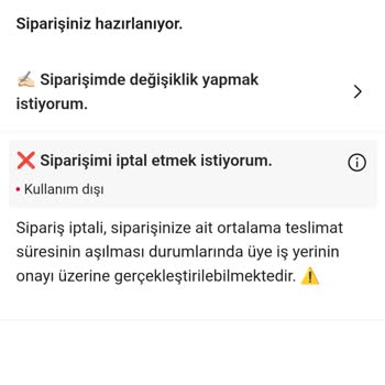 İptal Butonu Çalışmıyor Ve Müşteri Hizmetlerine Ulaşılamıyor