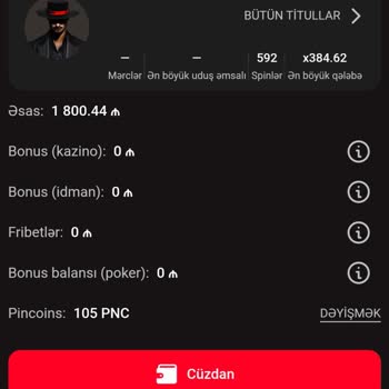 Pinco Casino Kazandığım 1770 AZN’lik Ödül Haksız Şekilde Silindi