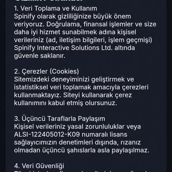 Spinify Hesabıma Erişimim Kapandı