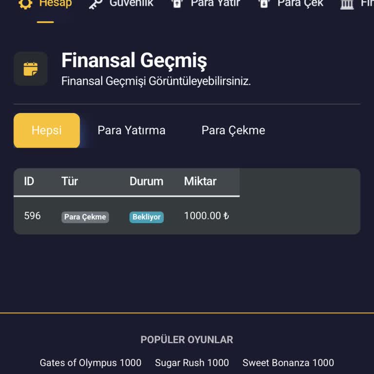 Imperyxbet Bin TL Çekim Ödemesi Gelmedi ve Canlı Destek Ulaşılamıyor