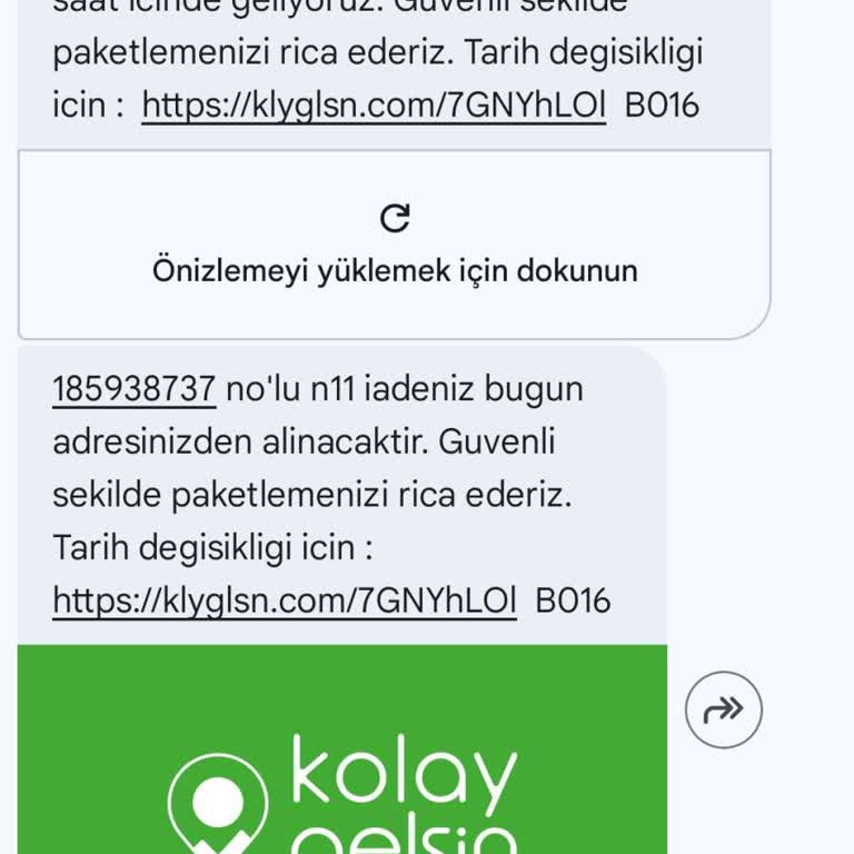 Kolay Gelsin İade Kargosu Alınmadığı İçin Doğum Günü Hediyem Mahvoldu