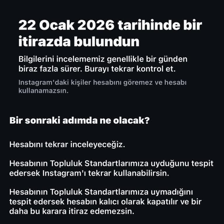 Açıklama Ve Geri Dönüş Olmadan Hesaplarım Kalıcı Olarak Kapatıldı