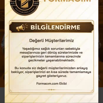 Formaciim.com Üç Ay Süreyle Yanıtsız Sipariş ve Ödeme İadesi Talebi