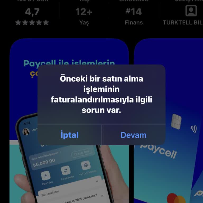 Port Edilen Hattımda Paycell Uygulama Satın Alma Sorunu Çözülmedi