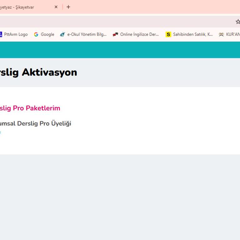 Derslig Pro’da Sınav Sayfası Açılmıyor Ve Destek Alınamıyor