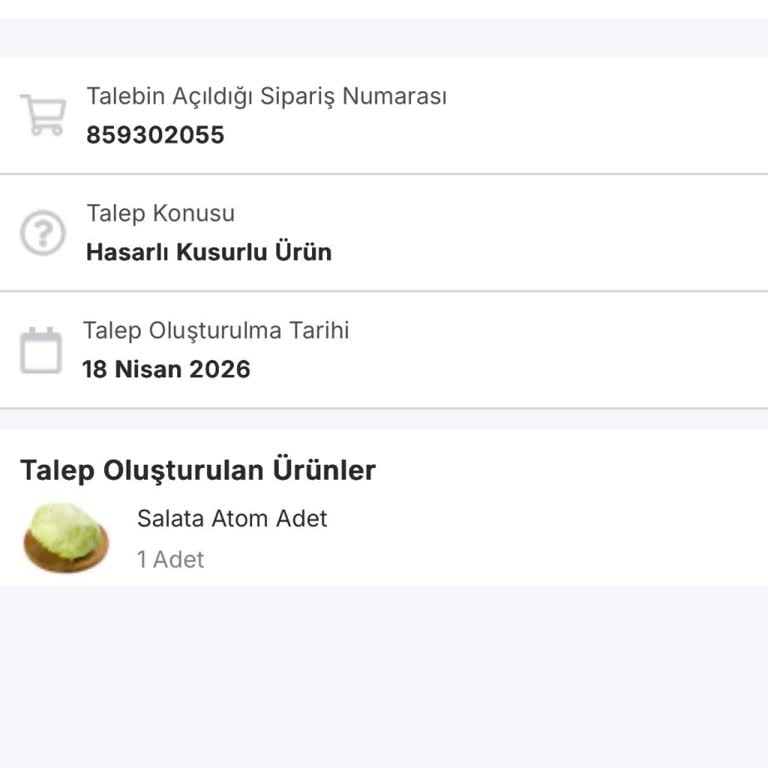 Yanlış Ürün Gönderimi Ve Fazla Kart Çekimi İçin Hemen İade Talebi