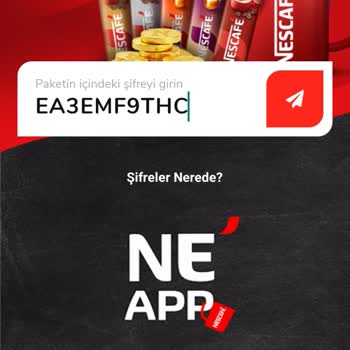 Nescafe Ne’App'ta Kampanya Kodları Reddediliyor