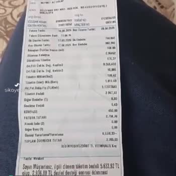 Aksa Doğalgaz Faturası Fazla Yazılmış!
