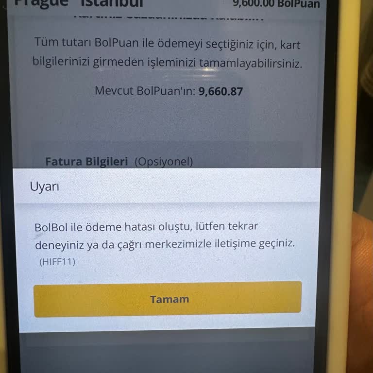 Puan Ödeyerek Ek Bagaj Satın Alımında Sürekli Hata Ve Çözüm Bulunamaması