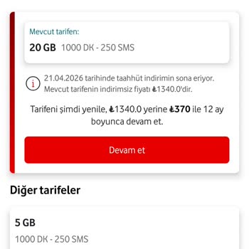 Kırmızı Fırsat 20 Tarifesinde 270 TL Garantili Teklif İle 370 TL Görünen Fiyat Arasındaki Çelişki