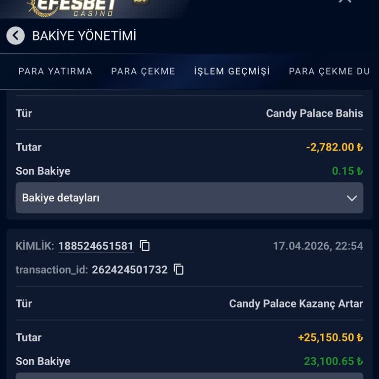 Efesbetcasino'da Habersiz Kazanç Silinmesi ve Açıklama Talebi