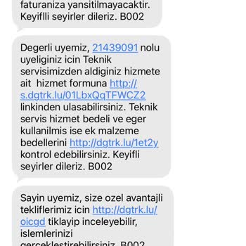 Sahte Servis Raporu Ve Faturasıyla Digiturk Hizmetimin Kesintiye Uğraması
