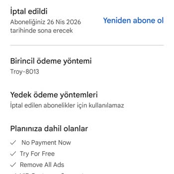 Yetkisiz Abonelik Ücretleri Çekildi Uzaktan Kumanda Uygulamasından İade Ve İptal Talebi