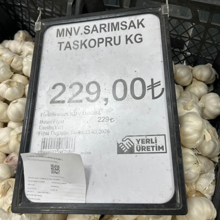 Taşköprü Sarımsağı Aldatması: Çin Menşeli Ürün Etiketlemesindeki Yanıltıcı Uygulama