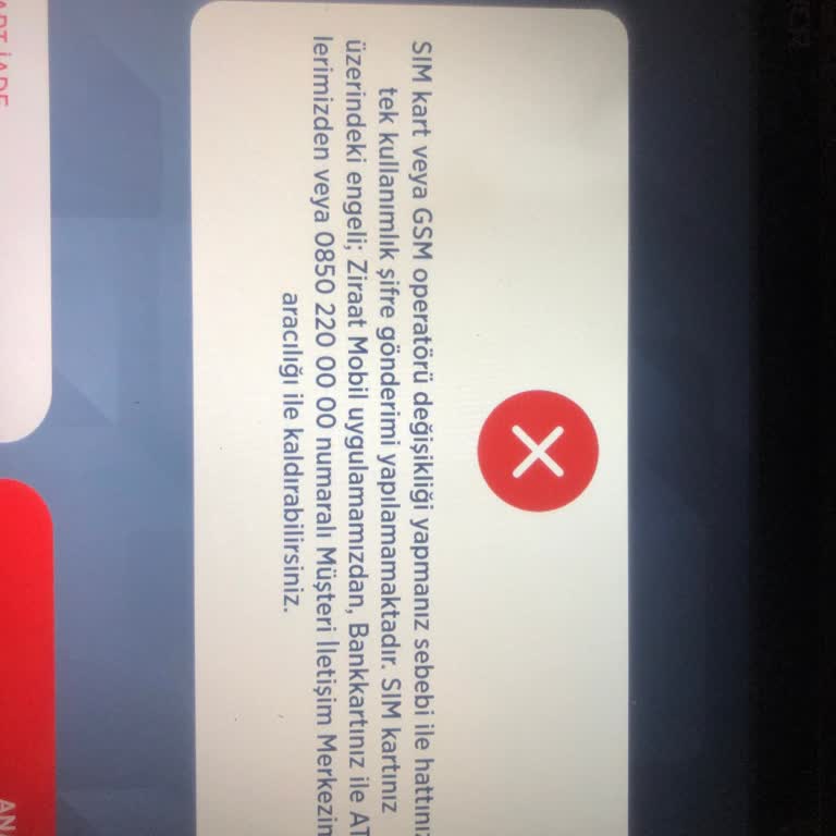 Ziraat Bankası ATM Şifresi Alırken Sim Kart Blokesi Nedeniyle Kısır Döngü
