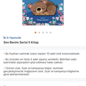 Yanıltıcı Ürün Açıklaması Nedeniyle 5 Kitaplık Setin Eksik Gönderilmesi