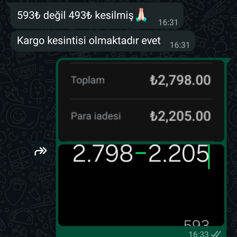İade Kargo Ücretindeki Aşırı Kesinti Ve Şirket Bilgi Eksikliği