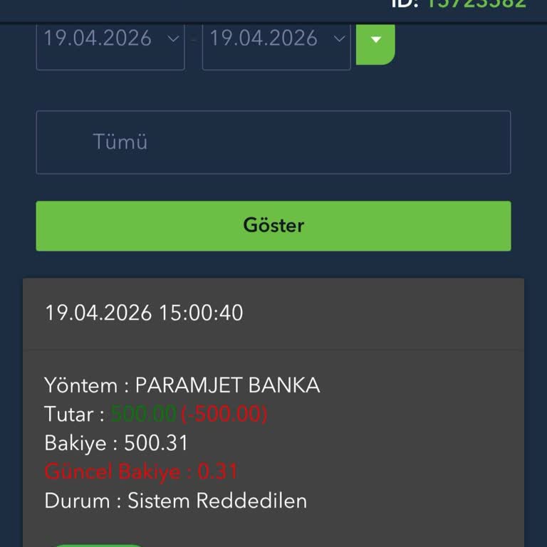 Betgaranti Sitesinde 500 TL Yatırım İptali Ve Para İadesi Talebi